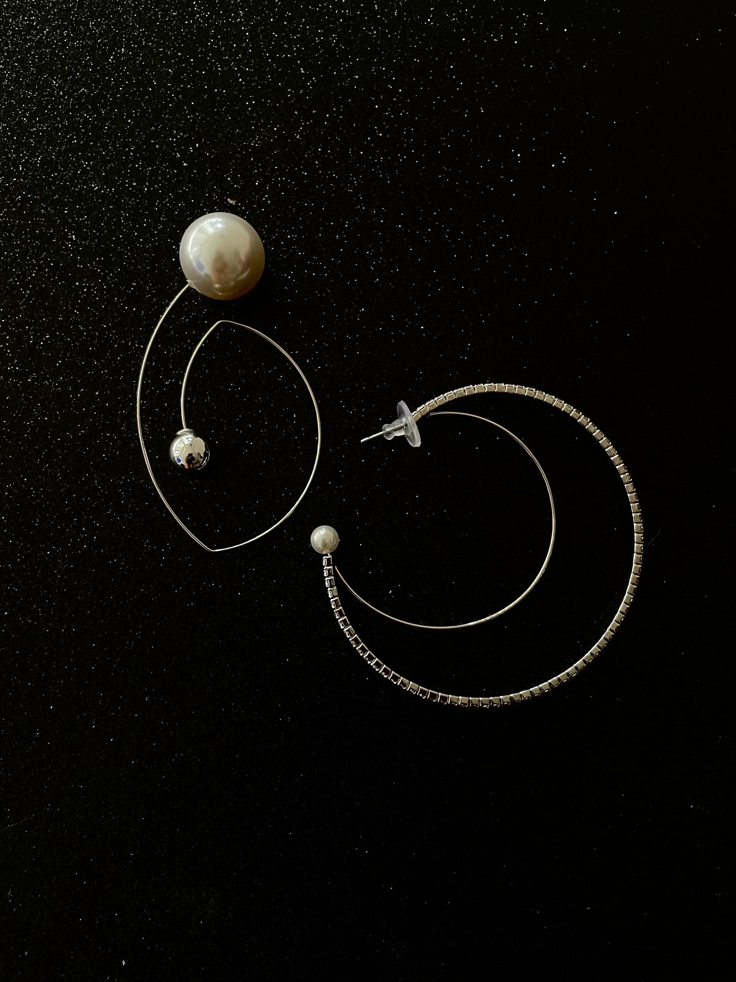 crescent sky earring